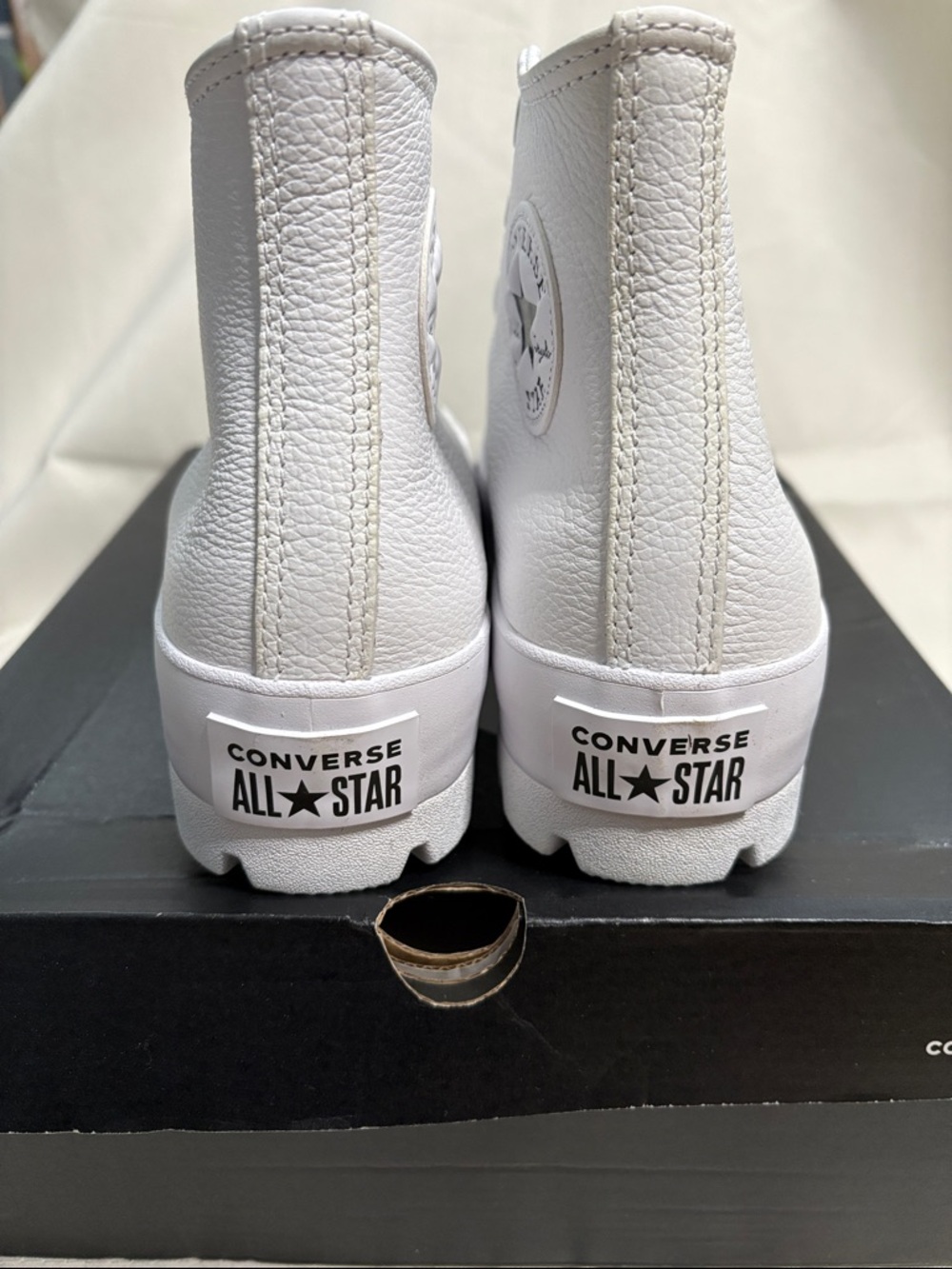 Converse Chuck Taylor Leather High Top Lugged Sole Sneakers - Picture 5 of 11